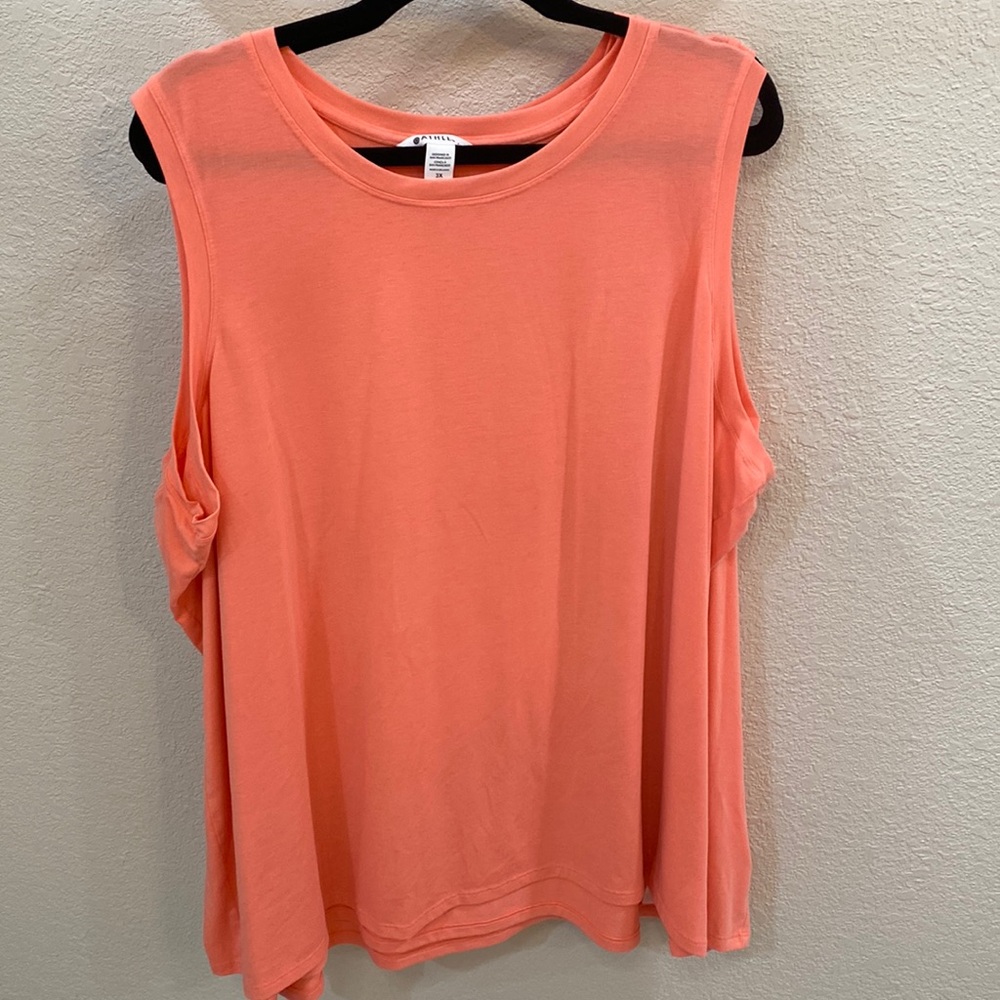ATHLETA coral tank 3X